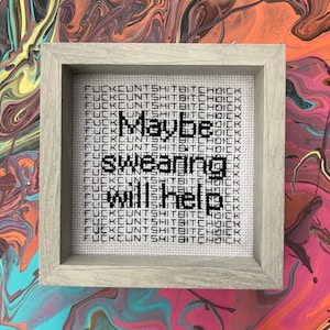 Maybe swearing will help