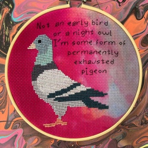 Permanently exhausted pigeon