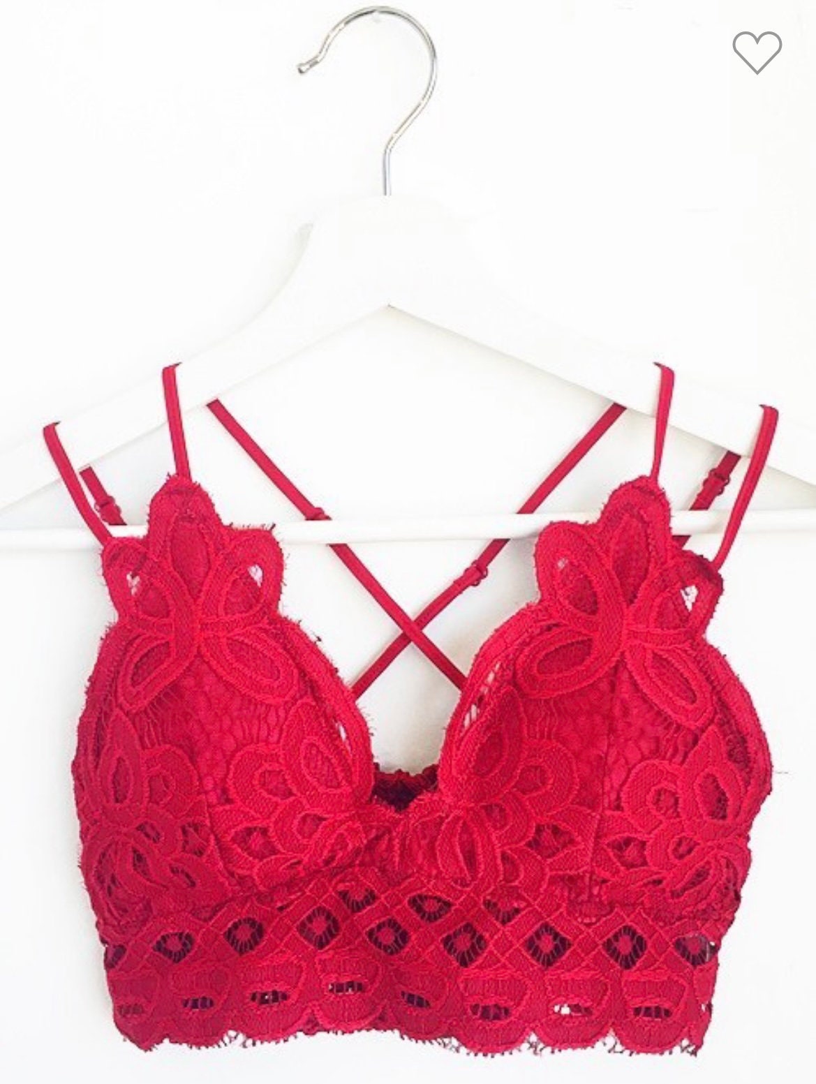 Red Lace Bralette -  Canada