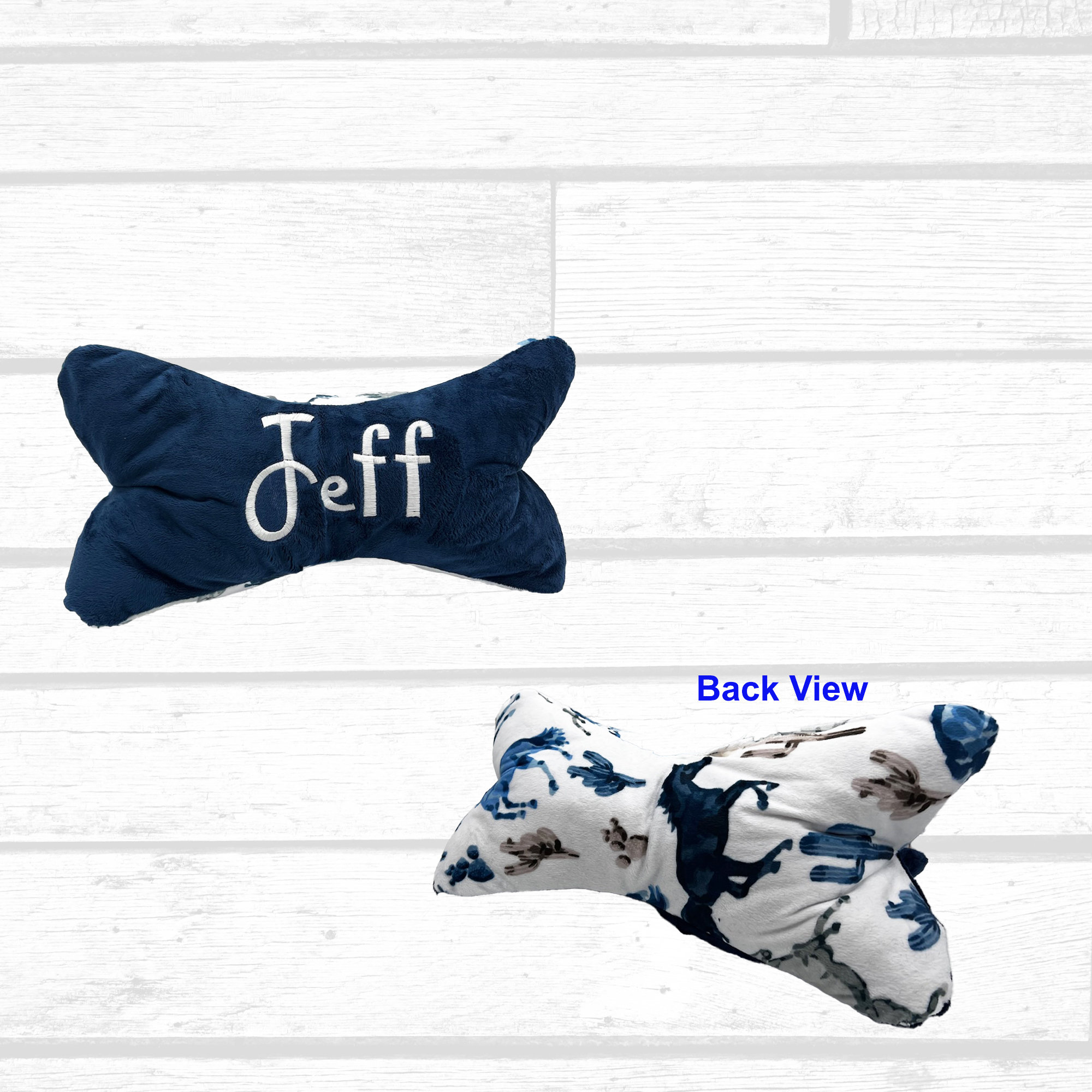 Neck Bone Pillow for Travel, Leisure, Neck and Back Support Personalized and Embroidered Gift