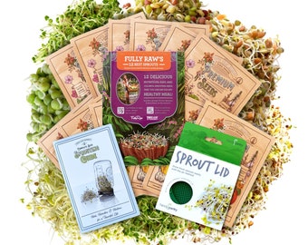 Seed Sprouting Kit - Fully Raw's 12 Best Sprouts