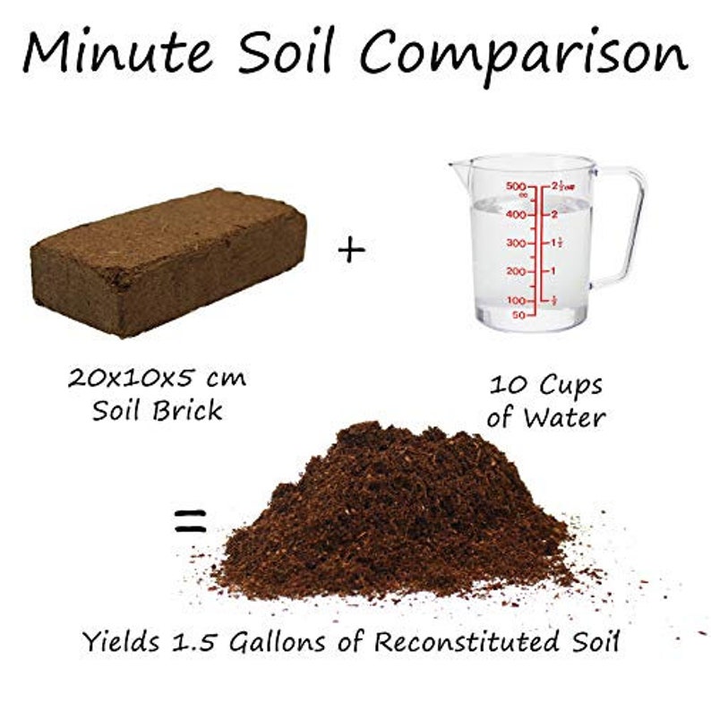 Minute Soil Bricks 20x10x5cm 8 Liters 3 Pack Etsy