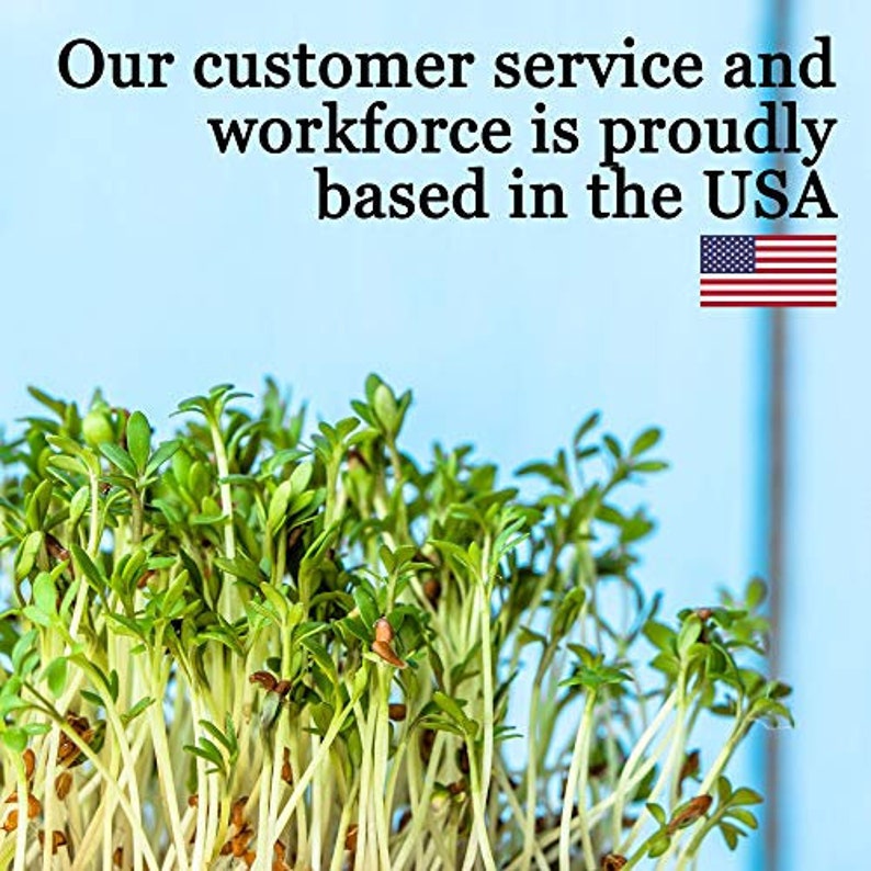 Organic Broccoli Sprout Growing Kit Includes 316 Stainless Steel