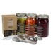 Trellis + Co. Stainless Steel Fermentation Jar Kit | 3 Fermenter Airlock Lids & 3 Pickle Helix Fermentation Weights for Mason Jars 