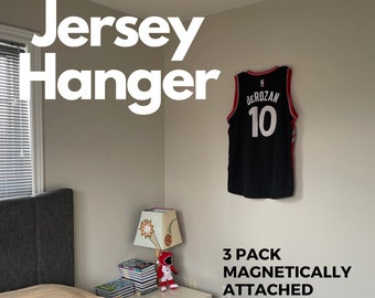 Jersey Hanger 3-Pack - Sports Jersey Hanging Solution - Easy to Use and Space-Saving - Perfect for Fans