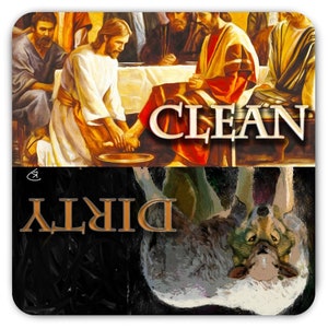 Jesus Clean Dirty Dishwasher Magnet