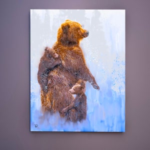 Grizzly Bear Canvas Print &quot;Mama Bear&quot;