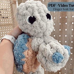 Timber the Turtle Finger Knitting Pattern