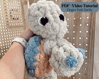 Timber the Turtle Finger Knitting Pattern