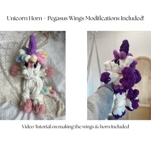 Helena the Horse 5 In 1 Finger Knitting Pattern- Horse, Zebra, Unicorn, Pegasus, & Donkey image 4