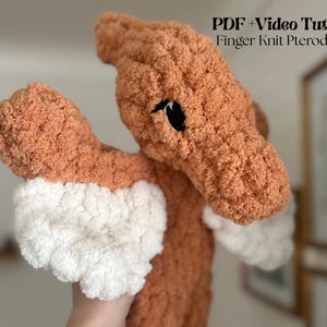 Peety the pterodactyl-vingerbreipatroon / volledige videotutorial / gemiddeld + niveau