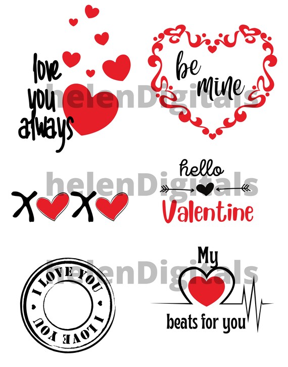 Valentine SVG Bundle Valentine SVG Valentine's Day SVG | Etsy