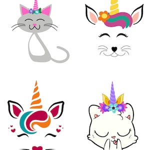 unicorn cat svg | cat unicorn svg | caticorn svg | svg files for cricut | cat svg bundle | unicorn cat bundle