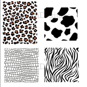 cow print svg | animal print svg | leopard print svg | tiger stripe svg | cheetah print svg | spots svg | zebra svg | snake skin svg bundle