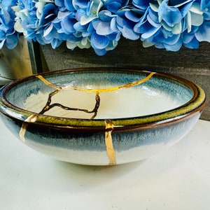 Kintsugi Bowl, Kintsugi Mushroom Bowl, Ceramic Gift, Anniversary, Gift For Her, Minimalist, Wedding Gift, Home Decor, Graduation Gifts