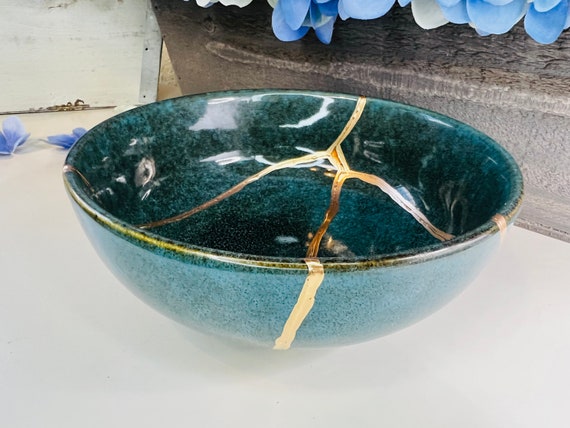 Kintsugi Bowl and Definition We are all Mixed Media by Kay