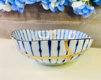 Kintsugi Bowl, Kintsugi Irregular Easter Bowl, Gift For Her, Personalized Gift, Anniversary Gift, Wedding Gift, Engagement Gift