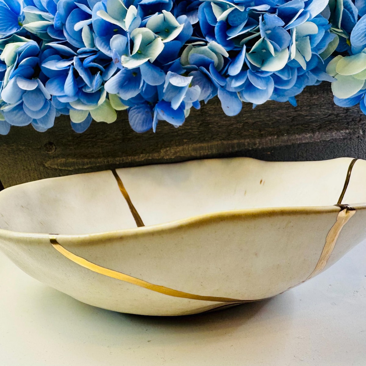 Kintsugi, Kintsugi Bowl, Kintsugi Stone Large Bowl, Handmade Gift, Gift for Her, Home Decor, Minimalist, Kintsugi Natural Speckled Bowl