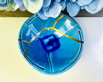 Kintsugi Schüssel, Kintsugi Türkis Keramik, Kintsugi Geschenk, wunderschön gebrochen, handgefertigt, minimalistisch, Geburtstagsgeschenk