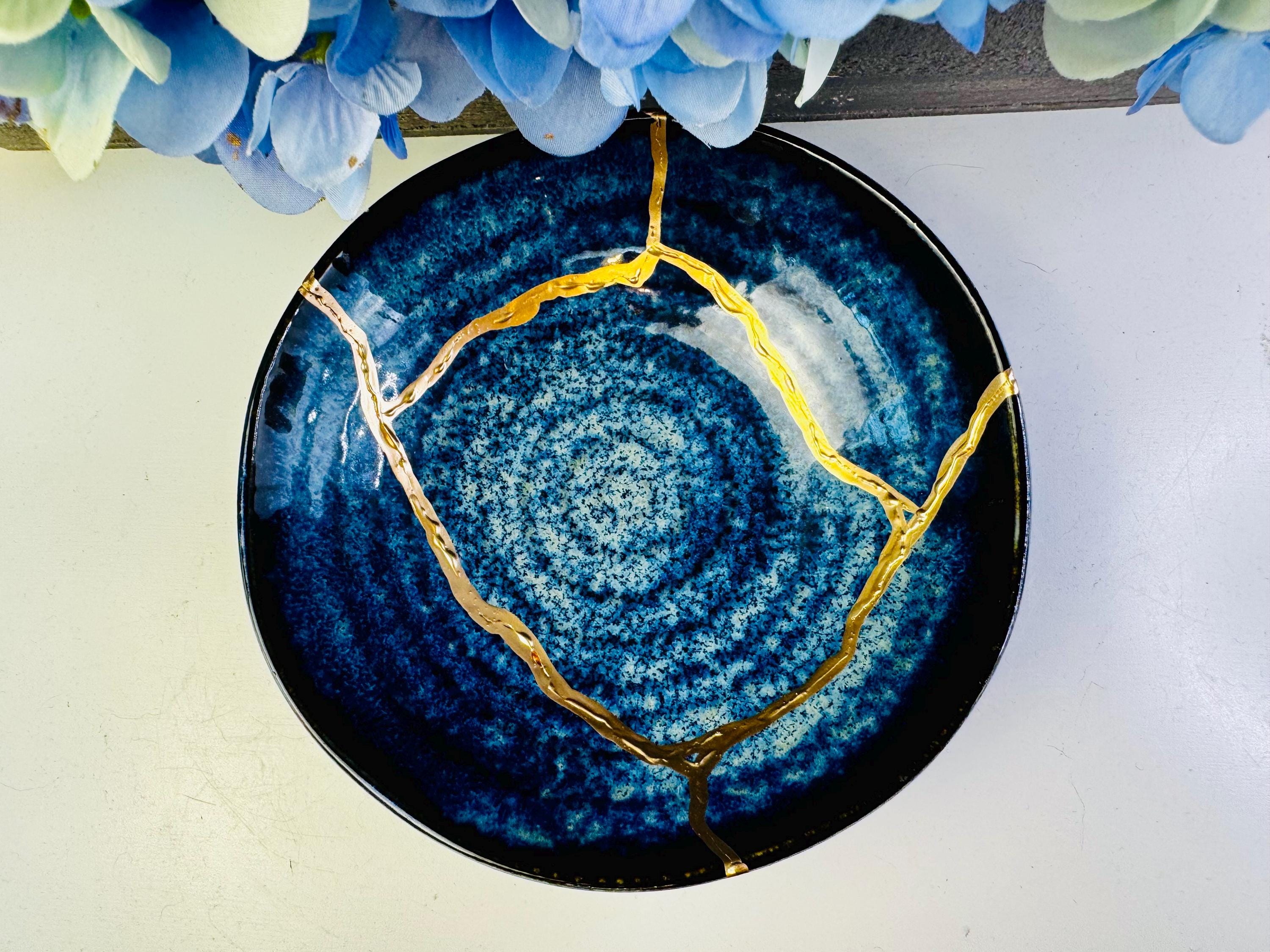 Blue Gold Pottery - Etsy