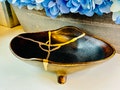 Kintsugi Bowl, Handmade Bronze Abstract Anniversary Bowl, Valentines Day Gift, Minimalist Home Decor, Wedding, Japanese Art