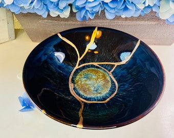 Kintsugi All Seeing Eye Bowl, Anniversary Gift For Her, Spring Gift, Easter Gift, Personalized Gift, Unqiue Birthday Gift, Wedding