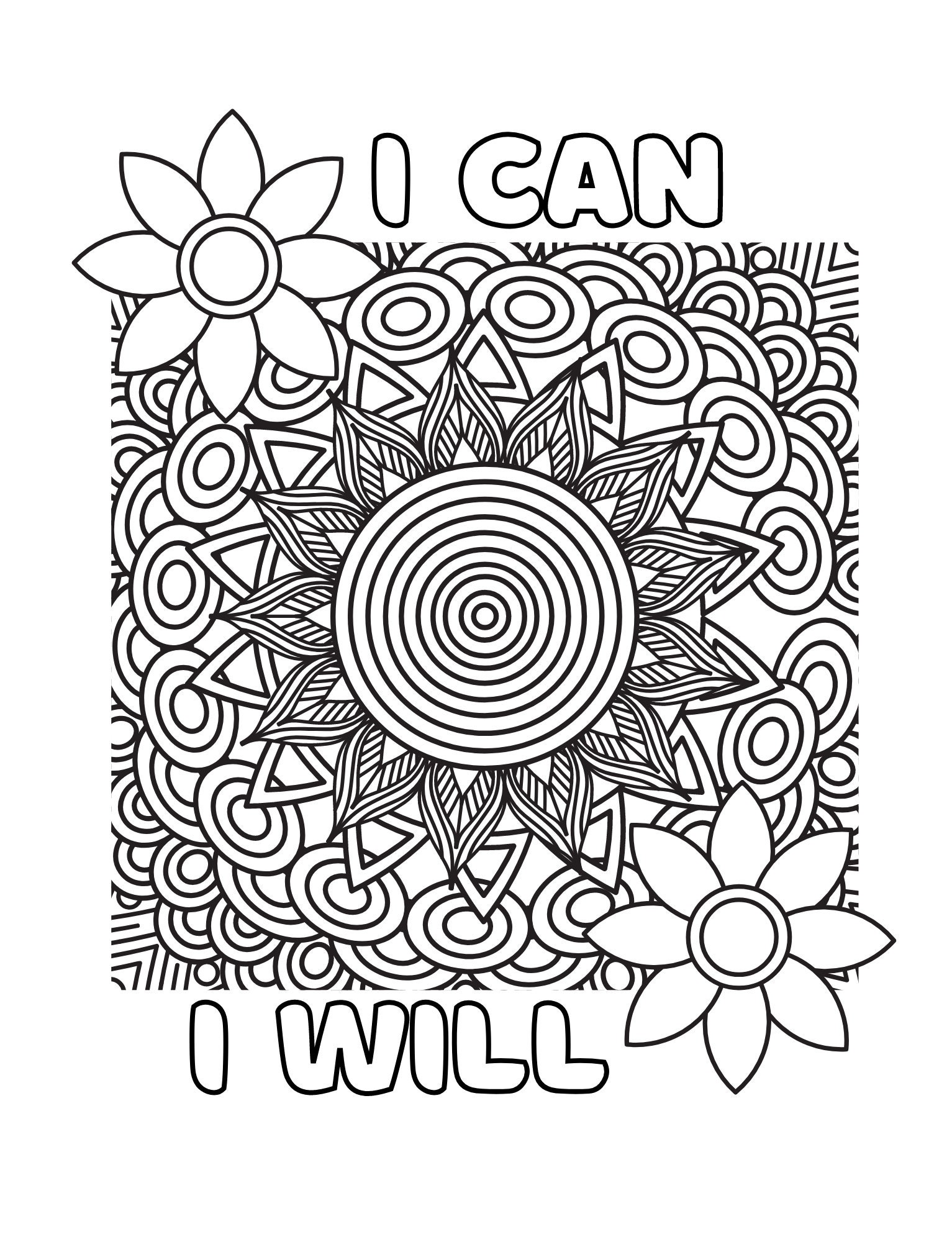 An Inspirational coloring book for Adult: 50 Positive Thinking Colouring  Book for Adults Men & Women with Good Vibes, Inspiration and Motivational