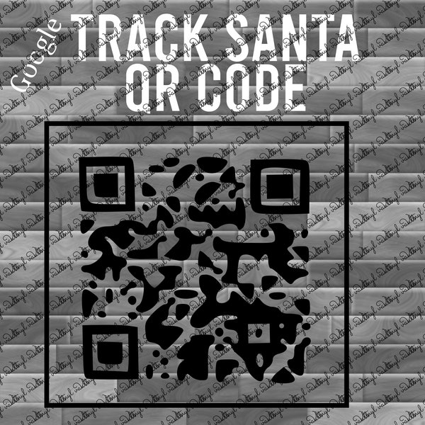 Santa Tracker Qr Code Ornament Svg - Etsy