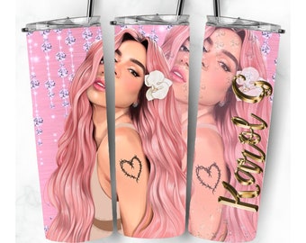 Karol G Stainless Steel 20oz Tumbler, Bichota Fan Gift