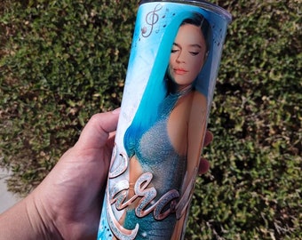 Karol G Shimmer Stainless Steel Tumbler, Bichota Travel Mug
