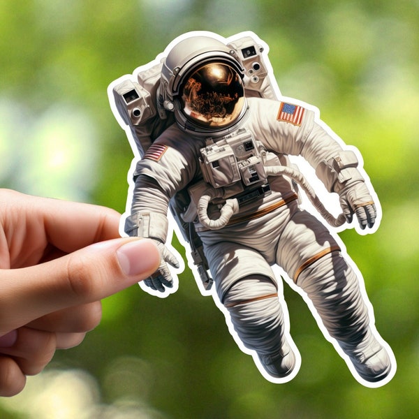 Astronaut Sticker, Laptop Sticker, Journal Sticker, Notebook Sticker, Scrapbook Sticker