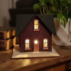 Handcrafted Miniature Fairy Cottage: Cottagecore Plant Pot Decor