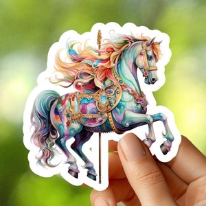 Autocolante de cavalo carrossel