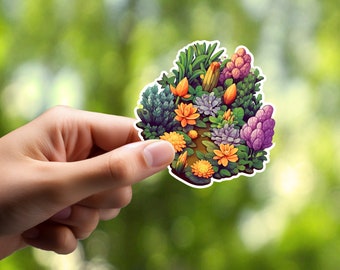 Digital Little Flower Garden Sticker - PNG Sticker | Laptop Sticker | Journal Sticker | Scrapbook Sticker | Craft Sticker