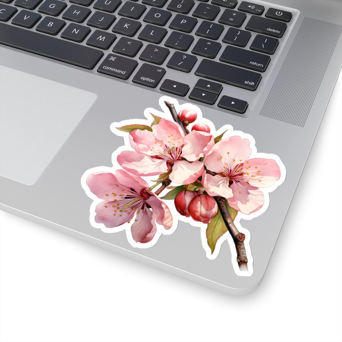 Cherry Blossoms Sticker, Laptop Sticker, Journal Sticker, Notebook ...