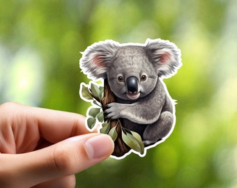 Koala Sticker, Laptop Sticker, Scrapbook Sticker, Journal Sticker, Craft Sticker