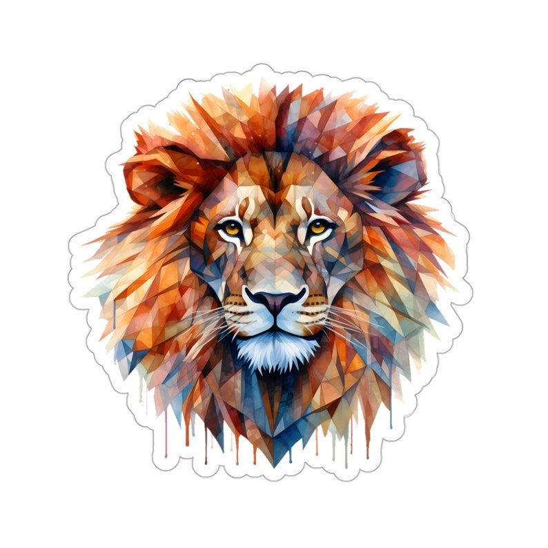 Lion Sticker, Laptop Sticker, Journal Sticker, Notebook Sticker ...