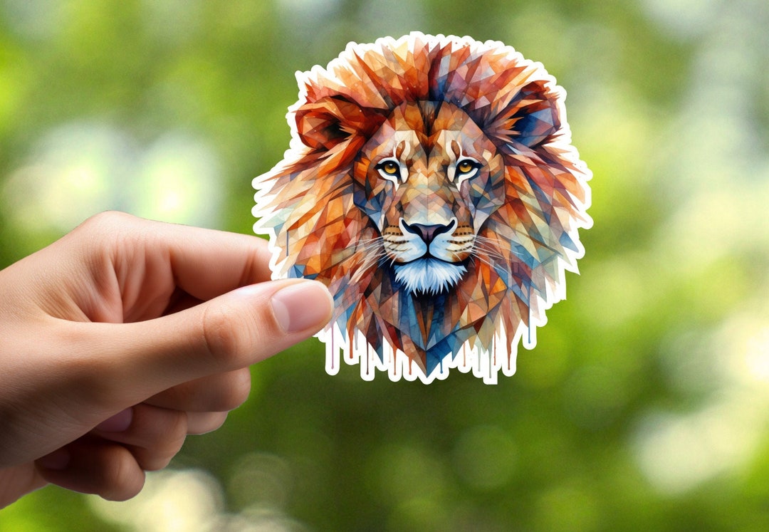 Lion Sticker, Laptop Sticker, Journal Sticker, Notebook Sticker ...