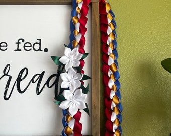 Filipino Graduation Lei, With Sampaguita Inspired Flowers