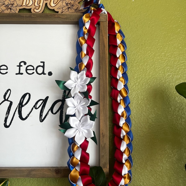 Filipino Graduation Lei, With Sampaguita Inspired Flowers