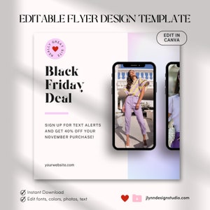 Promoção da Black Friday | Cyber Monday | Modelo editável da Black Friday | Panfleto para cabeleireiro | Panfleto para cabelo da Black Friday | Tecnologia para cílios | Promoção de cílios