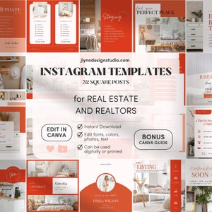 Canva Template | Canva Editable | Real Estate Instagram Posts | Social Media Templates | Real Estate Marketing | Realtor Templates SM