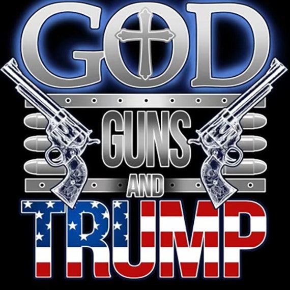 Digital God Guns Trump America Flag PNG Tumbler Shirt - Etsy
