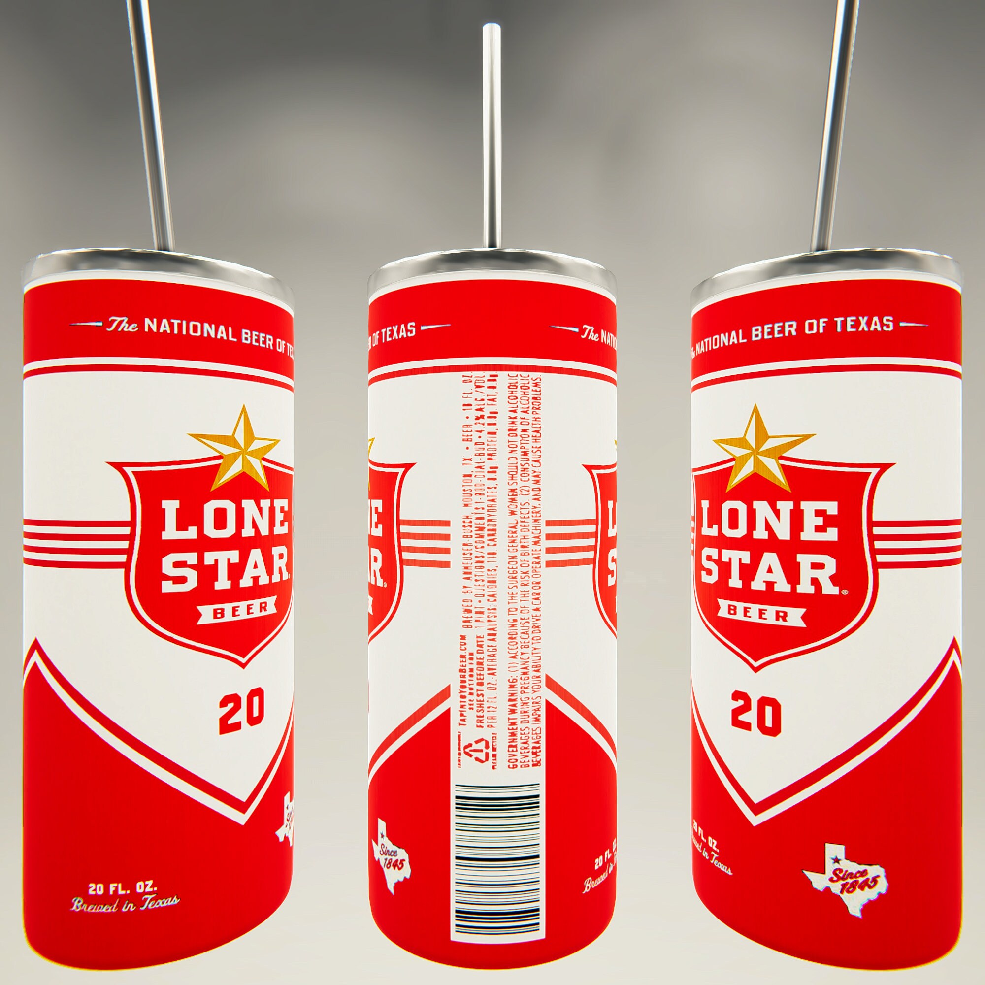 Lone Star Texas Brewed Beer Digital PNG Sublimation Wrap Print Etsy