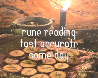 Runenlesung Blindlesung Nachricht Psychic Tarot Gleicher Tag 24 Stunden Selbe Stunde Ehrlich Schnell Genau Odin Freya Ältere Futhark Wikingerrune gegossen
