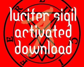 Sigilos activados de Lucifer Guía de sigilos Cómo trabajar con la magia demoníaca Libro de las sombras Deidad pagana Dios Hechizo Grimorio wiccano Páginas Portal Brujería