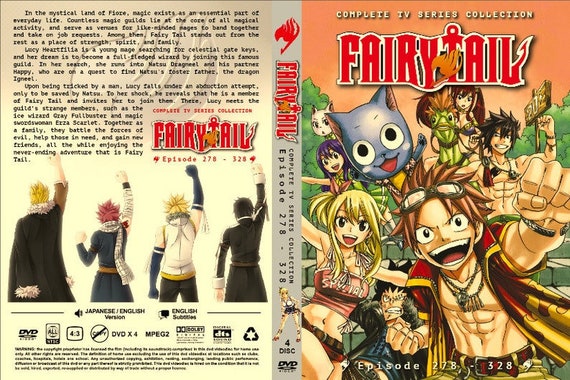 Japan Anime Dvd Fairy Tail Season 9 Episode 278 328 End Etsy