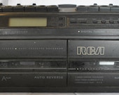 Vintage RCA RP-7785A Boombox Dual Cassette Player Radio WORKS