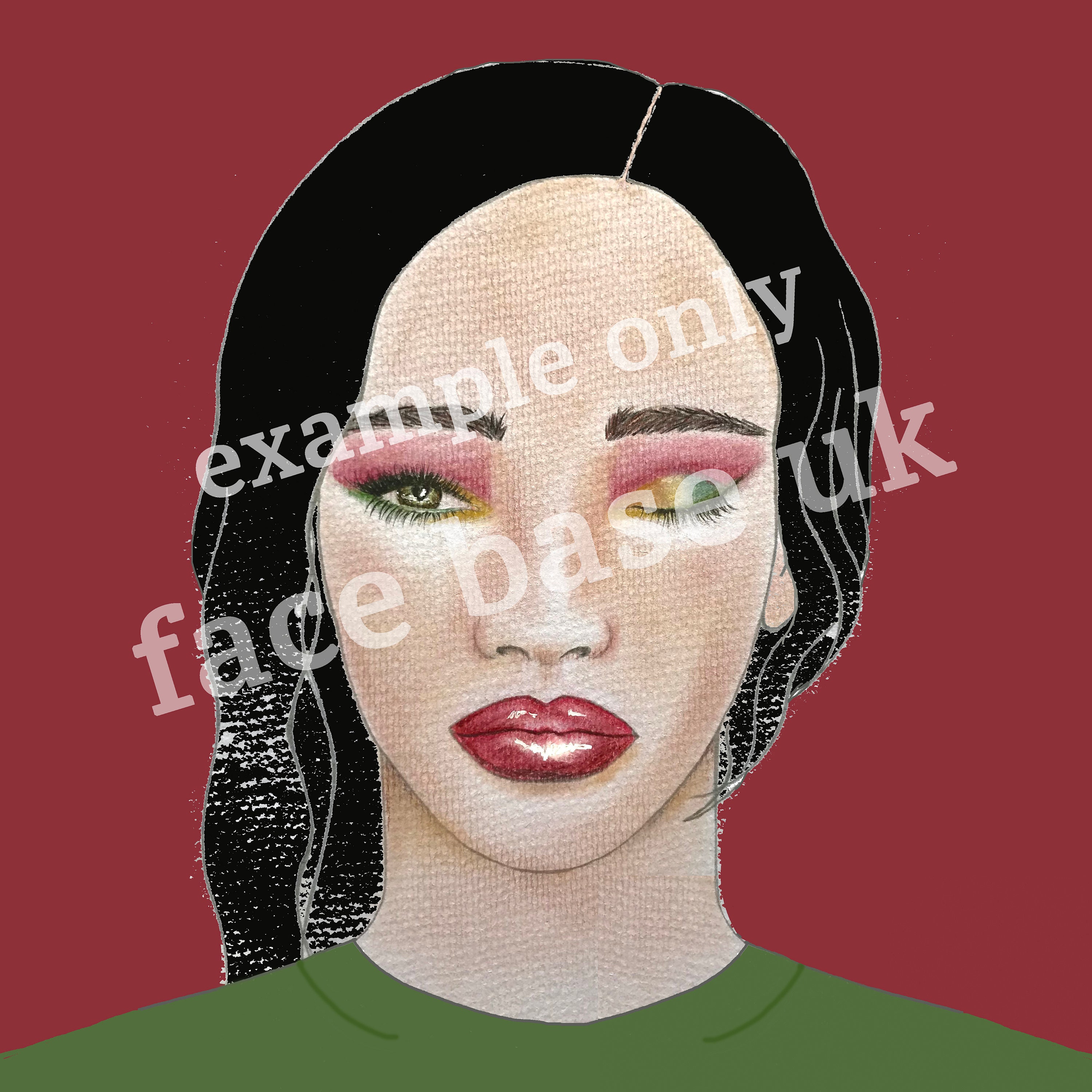 Makeup Face Chart PDF Makeup Chart Design Sheet Instant Download ...