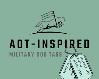 AOT-Inspired Military Dog Tags